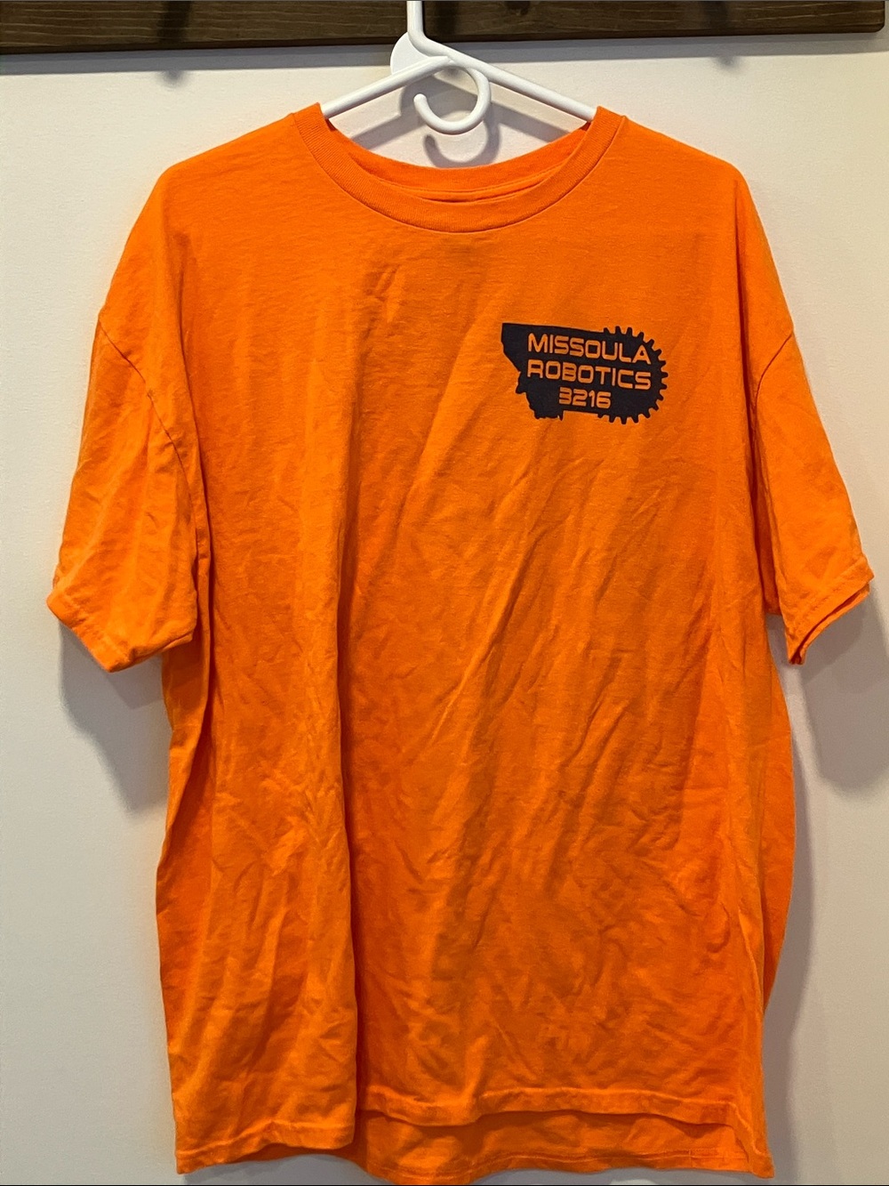 Orange Short-Sleeve Crewneck T-Shirt